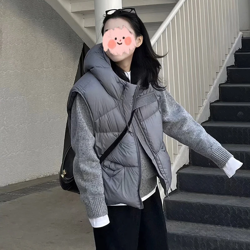 Hooded Cotton Vest Women's Style 2026 New Autumn Winter plus Size Fashionable Trendy Jacket Tank Top Coat Short Length Zipper
Hooded Cotton Vest Women's Style 2026 New Autumn Winter plus Size Fashionable Trendy Jacket Tank Top Coat Short Length Zipper