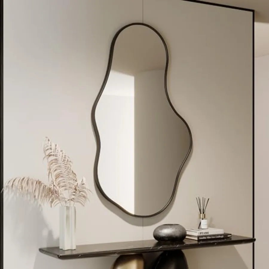 Irregular Wall Mirror - Wall Mirrors Decorative 24"x 40" Wavy Asymmetrical Abstract Mirror Aviation Aluminum Alloy Frame Unique
Irregular Wall Mirror - Wall Mirrors Decorative 24"x 40" Wavy Asymmetrical Abstract Mirror Aviation Aluminum Alloy Frame Unique