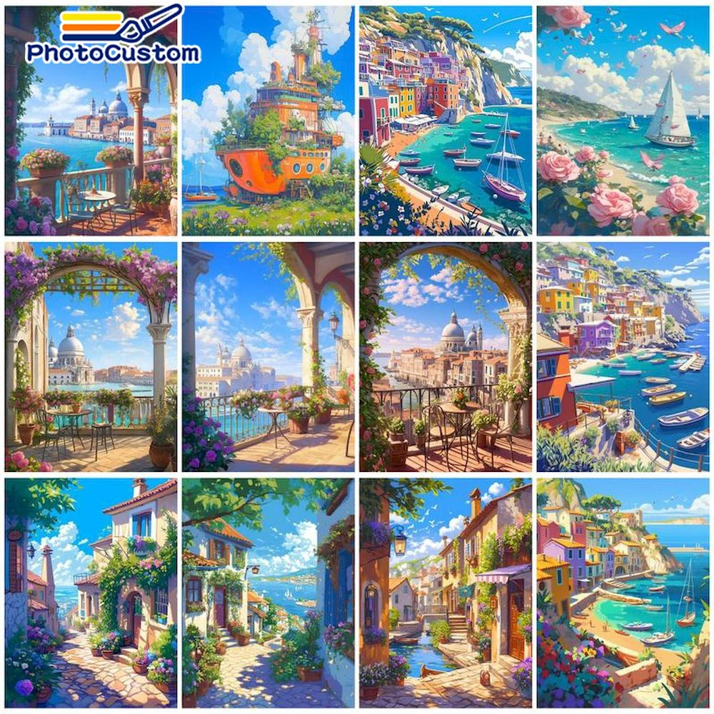 PhotoCustom DIY Painting By Numbers Seascape Frameless Pictures By Numbers On Canvas Wall Art For Home Decoration Unique Gift
PhotoCustom DIY Painting By Numbers Seascape Frameless Pictures By Numbers On Canvas Wall Art For Home Decoration Unique Gift
