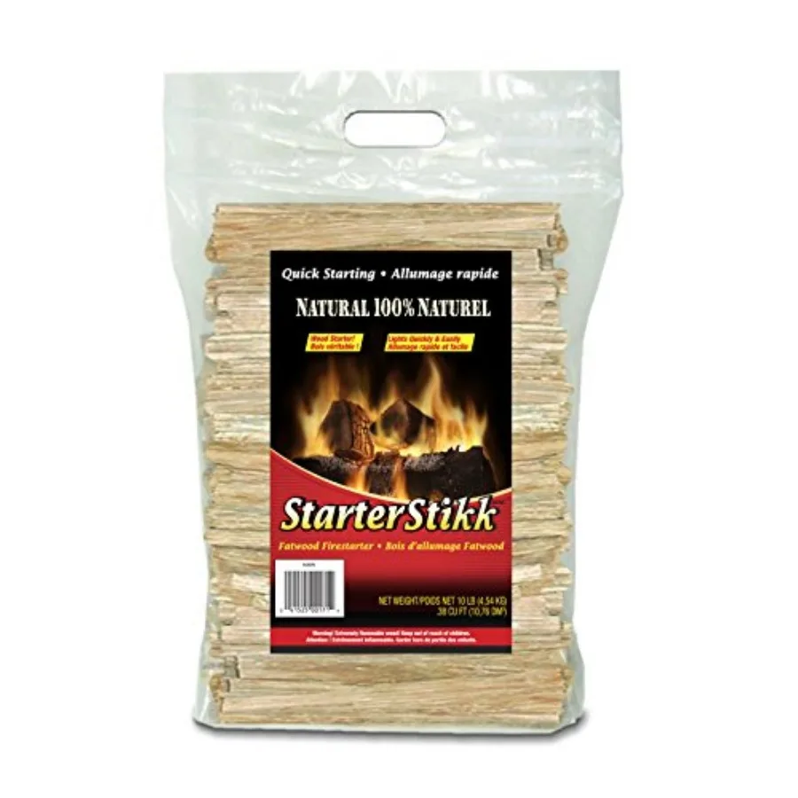 , Fatwood StarterStikk, Natural Firestarting Sticks for Campfire, Fireplace, Wood Stove, Fire Pit, Indoor and Outdoor Use, 10 P
, Fatwood StarterStikk, Natural Firestarting Sticks for Campfire, Fireplace, Wood Stove, Fire Pit, Indoor and Outdoor Use, 10 P