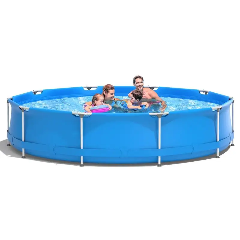 Round Above Ground Swimming Pool With Pool Cover-Blue
Round Above Ground Swimming Pool With Pool Cover-Blue