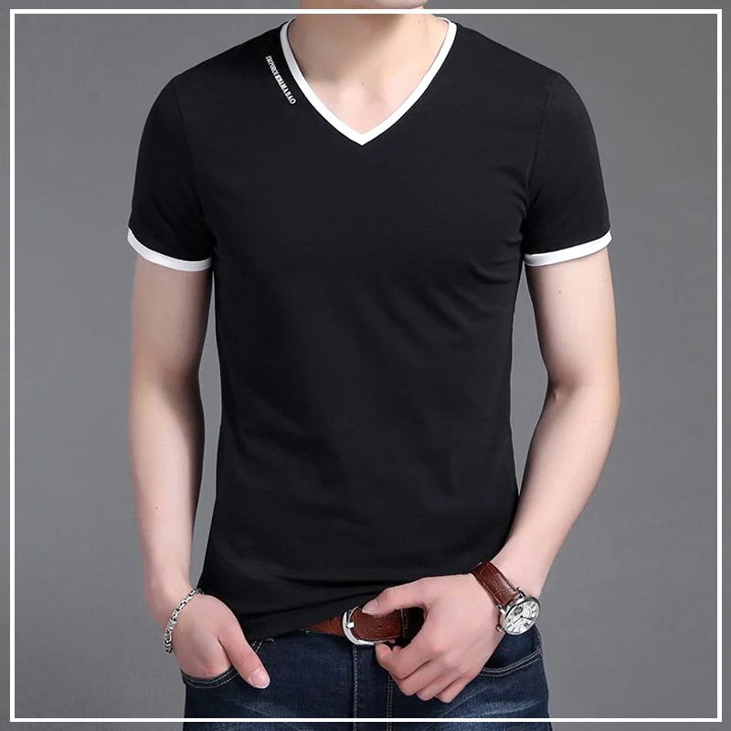 2024 New Summer Casual Minimalist V-neck Color Block Letter Print Slim Fit Fashion Versatile Short Sleeved Thin T-shirt for Men
2024 New Summer Casual Minimalist V-neck Color Block Letter Print Slim Fit Fashion Versatile Short Sleeved Thin T-shirt for Men