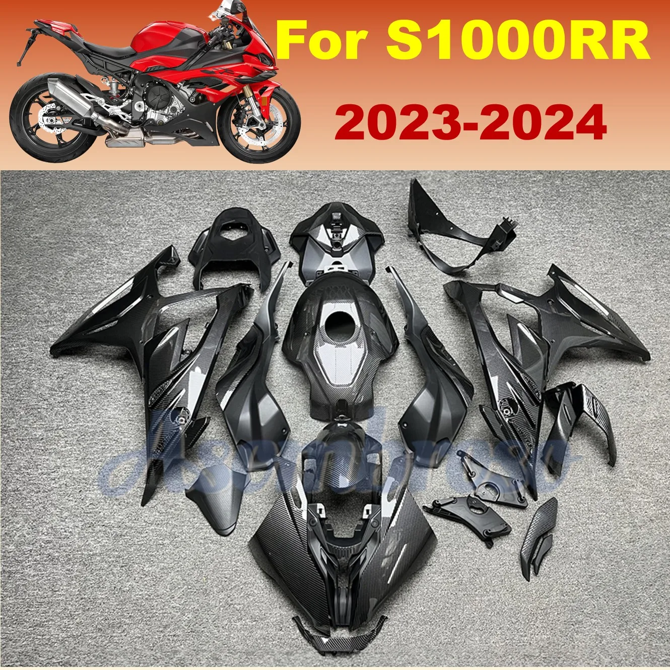 Carbon Fiber Painted Fairing Kit fit For S1000RR 2023 2024 S1000 RR High Quality ABS Injection Bodywork set
Carbon Fiber Painted Fairing Kit fit For S1000RR 2023 2024 S1000 RR High Quality ABS Injection Bodywork set