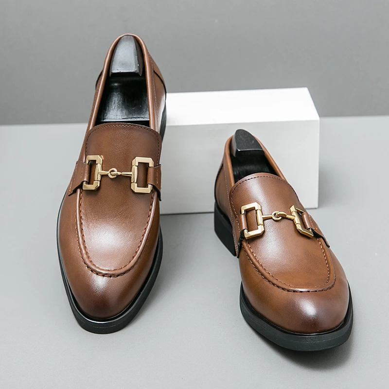 Spring New Collection Trend Mens Metal Buckle Leather Driving Shoes Fashion Brand Designer Wedding Party Dress Formal Footwear
Spring New Collection Trend Mens Metal Buckle Leather Driving Shoes Fashion Brand Designer Wedding Party Dress Formal Footwear