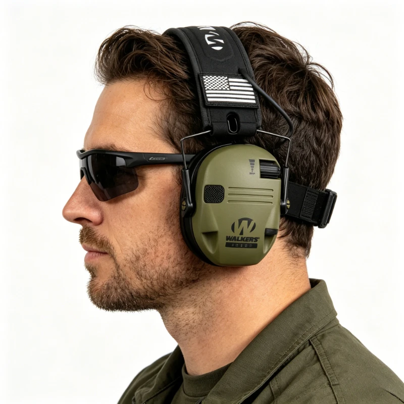 Walker's Razor Over Ear Sound Picking Noise Reduction Headphones, Outdoor Sports Adjustable Earmuff Headset
Walker's Razor Over Ear Sound Picking Noise Reduction Headphones, Outdoor Sports Adjustable Earmuff Headset