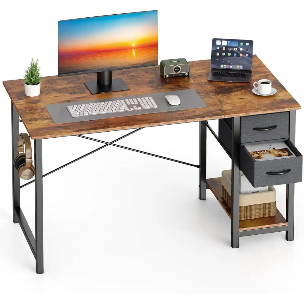 40 Inch Computer Desk with Ders or Home Oice, Writing Desk with X-Shaped Reinorcement, Wood Table with Adjustable Position Ders,
40 Inch Computer Desk with Ders or Home Oice, Writing Desk with X-Shaped Reinorcement, Wood Table with Adjustable Position Ders,