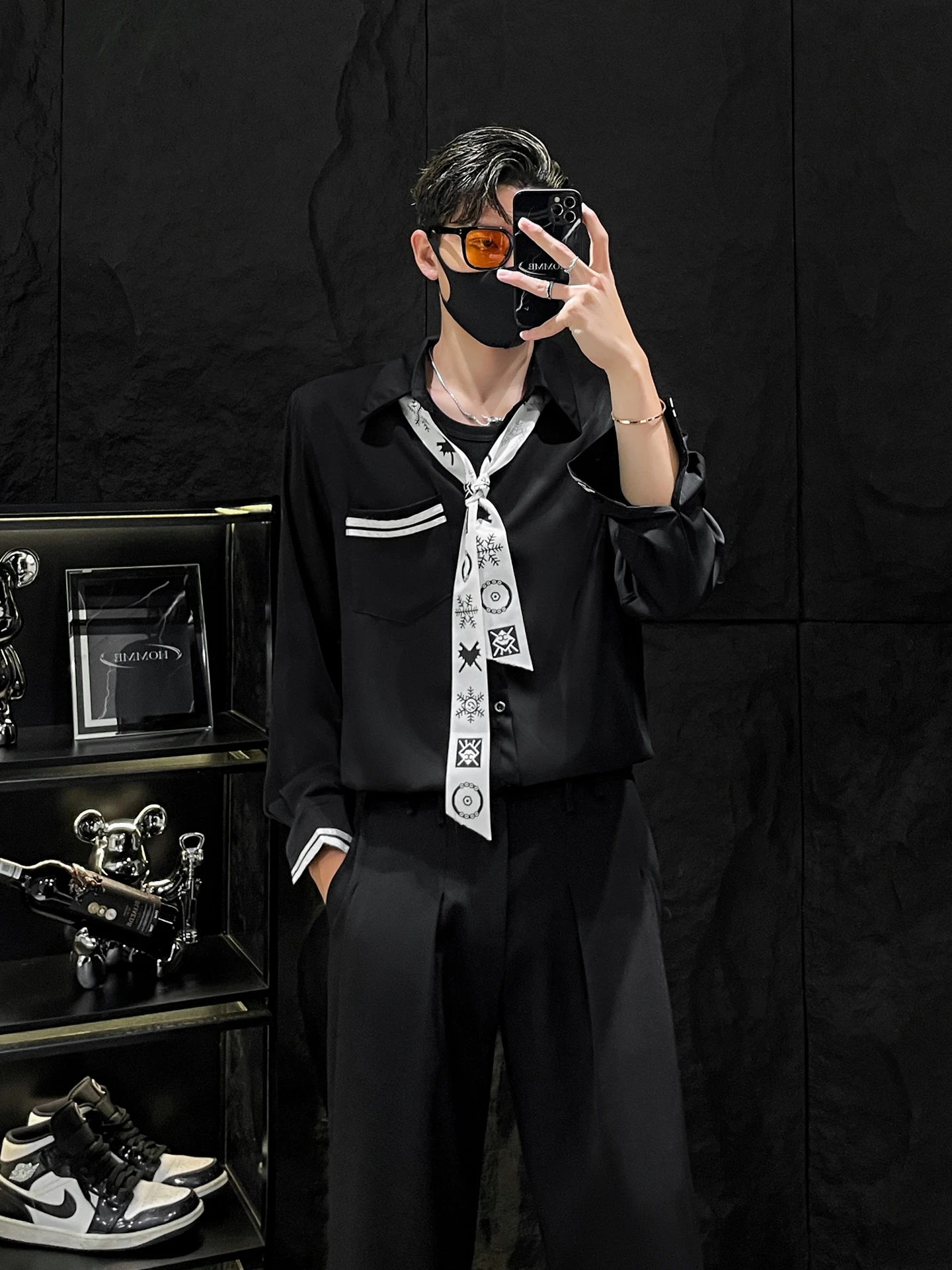 HOMME Design Sensation Patchwork Color Blo Long Sve irt Мужская свободная подкладка-накидка Netie irt Youth Faion Полиэстер...
HOMME Design Sensation Patchwork Color Blo Long Sve irt Мужская свободная подкладка-накидка Netie irt Youth Faion Полиэстер...