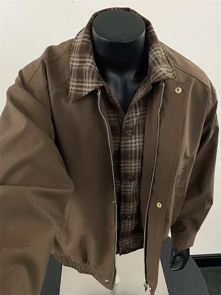 Мужская бейсбольная куртка Barn Brown, весна-осень, с воротником «фальш-двойка», повседневная, свободного кроя, из полиэстера...
Мужская бейсбольная куртка Barn Brown, весна-осень, с воротником «фальш-двойка», повседневная, свободного кроя, из полиэстера...