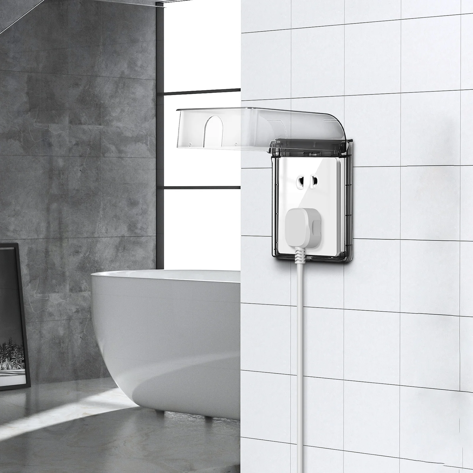 2 pcs Waterproof Outlet Adhesive Wall Socket Box For Bathroom Kitchen Plug Protector Receptacle Cover Weatherproof Electrical
2 pcs Waterproof Outlet Adhesive Wall Socket Box For Bathroom Kitchen Plug Protector Receptacle Cover Weatherproof Electrical