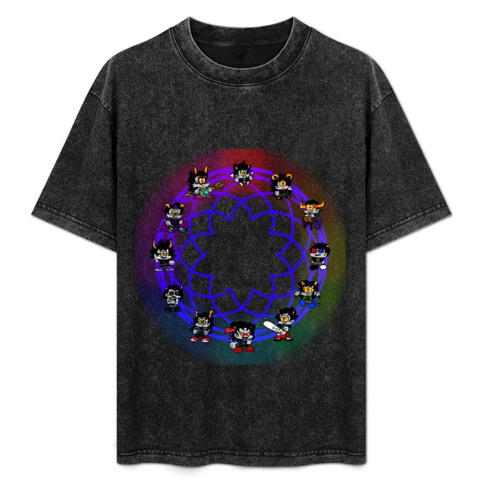 Homestuck Trolls Chibi Ring T-Shirt Large Size Loose Casual Tee
Homestuck Trolls Chibi Ring T-Shirt Large Size Loose Casual Tee