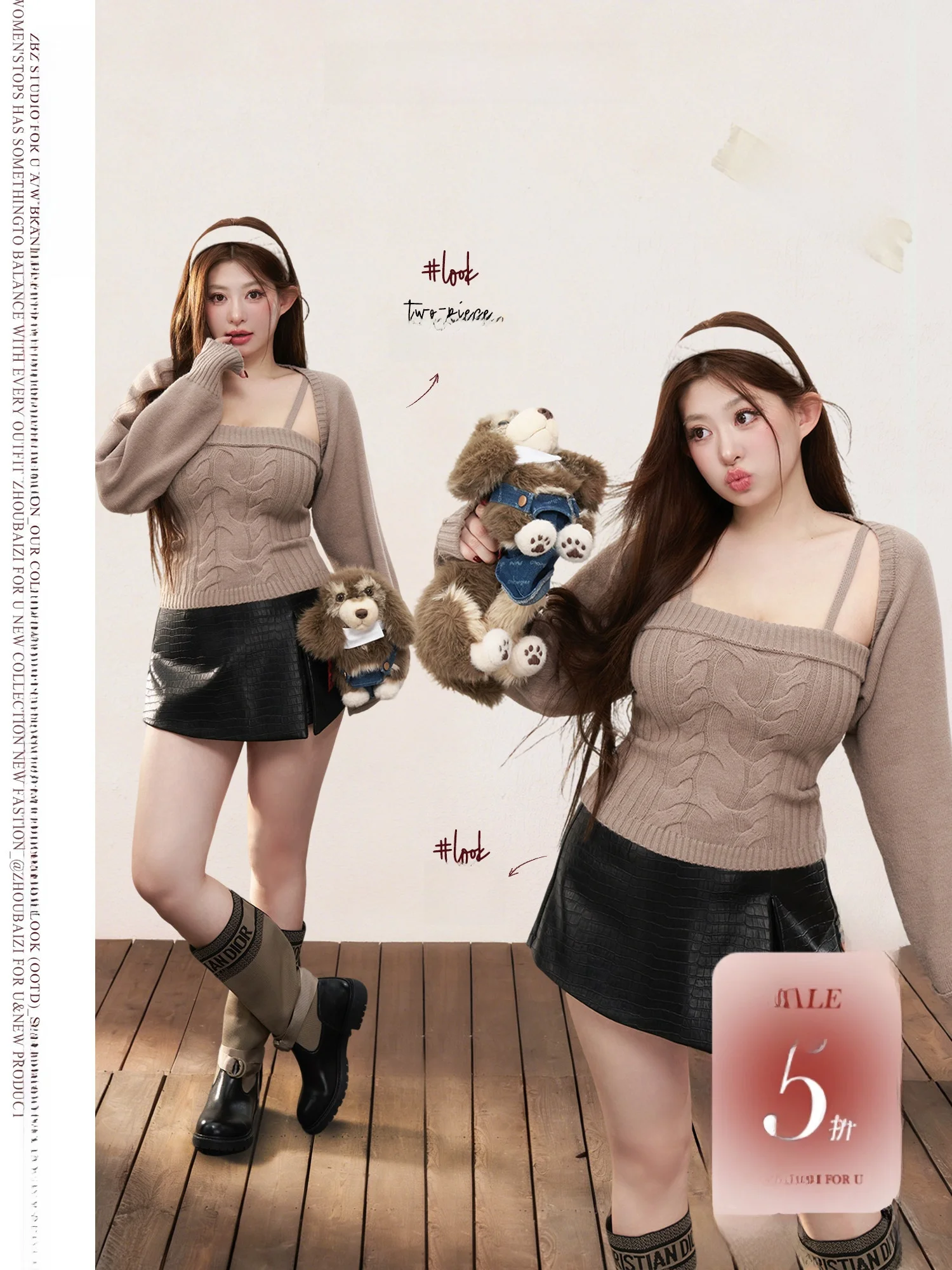 Zhou Bai Zi Spring Casual Long Sleeve Bralette Cardigan Set for Plump Women Batacute Cake Pattern Fat Covering Japanese Style
Zhou Bai Zi Spring Casual Long Sleeve Bralette Cardigan Set for Plump Women Batacute Cake Pattern Fat Covering Japanese Style