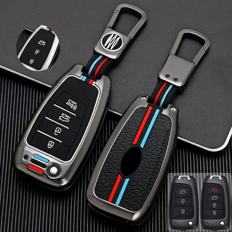Zinc Alloy + Silicone Car Key Case Cover For Hyundai Elantra Solaris Tucson I30 I35 I40 KONA Genesis Santa Fe Azera Flip Remote
Zinc Alloy + Silicone Car Key Case Cover For Hyundai Elantra Solaris Tucson I30 I35 I40 KONA Genesis Santa Fe Azera Flip Remote