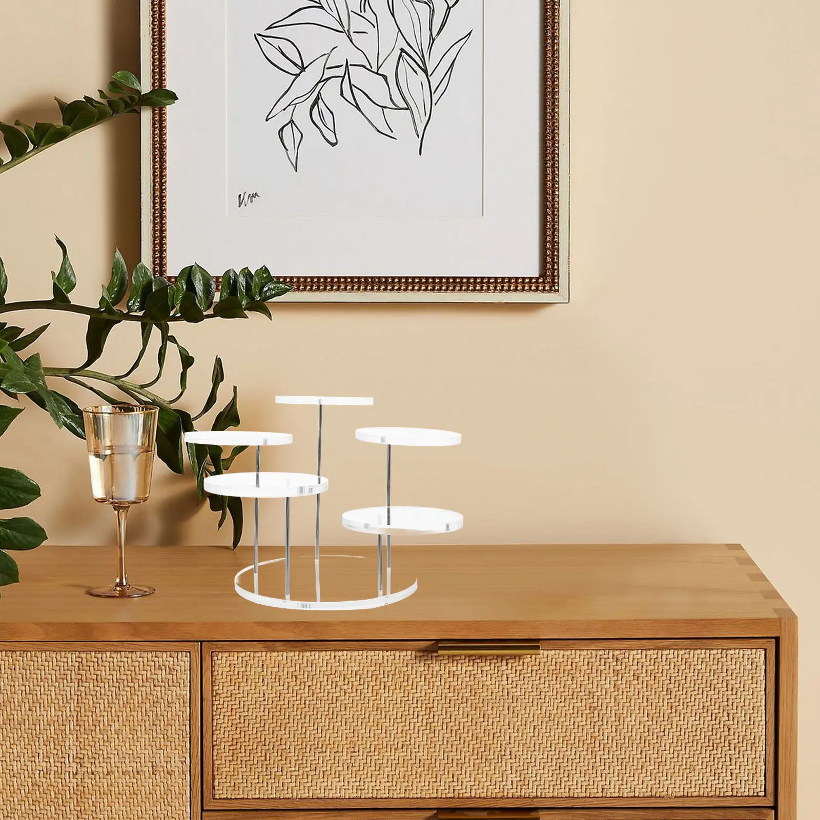 Multi-Level Clear Acrylic Jewelry Display Riser Stand Round Compact Design for Rings Necklaces Earrings Retail Counter
Multi-Level Clear Acrylic Jewelry Display Riser Stand Round Compact Design for Rings Necklaces Earrings Retail Counter