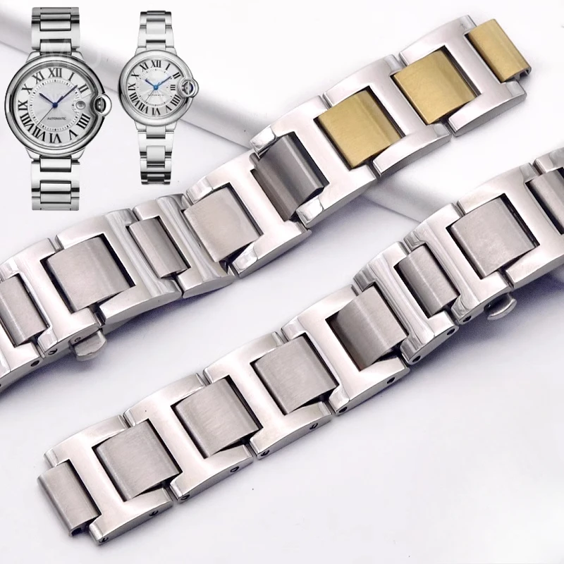 Delicate Selected Solid Stainless Steel Material Watchband for Cartier Ballon Bleu De Series Skin-friendly Convex Interface Band
Delicate Selected Solid Stainless Steel Material Watchband for Cartier Ballon Bleu De Series Skin-friendly Convex Interface Band