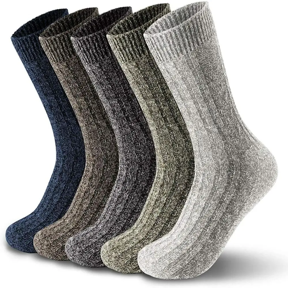 5Pairs Elastic Mens Wool Blend Socks Winter Warm Thermal Cashmere Hosiery Sports Hiking Cold Protection Thick Socks
5Pairs Elastic Mens Wool Blend Socks Winter Warm Thermal Cashmere Hosiery Sports Hiking Cold Protection Thick Socks