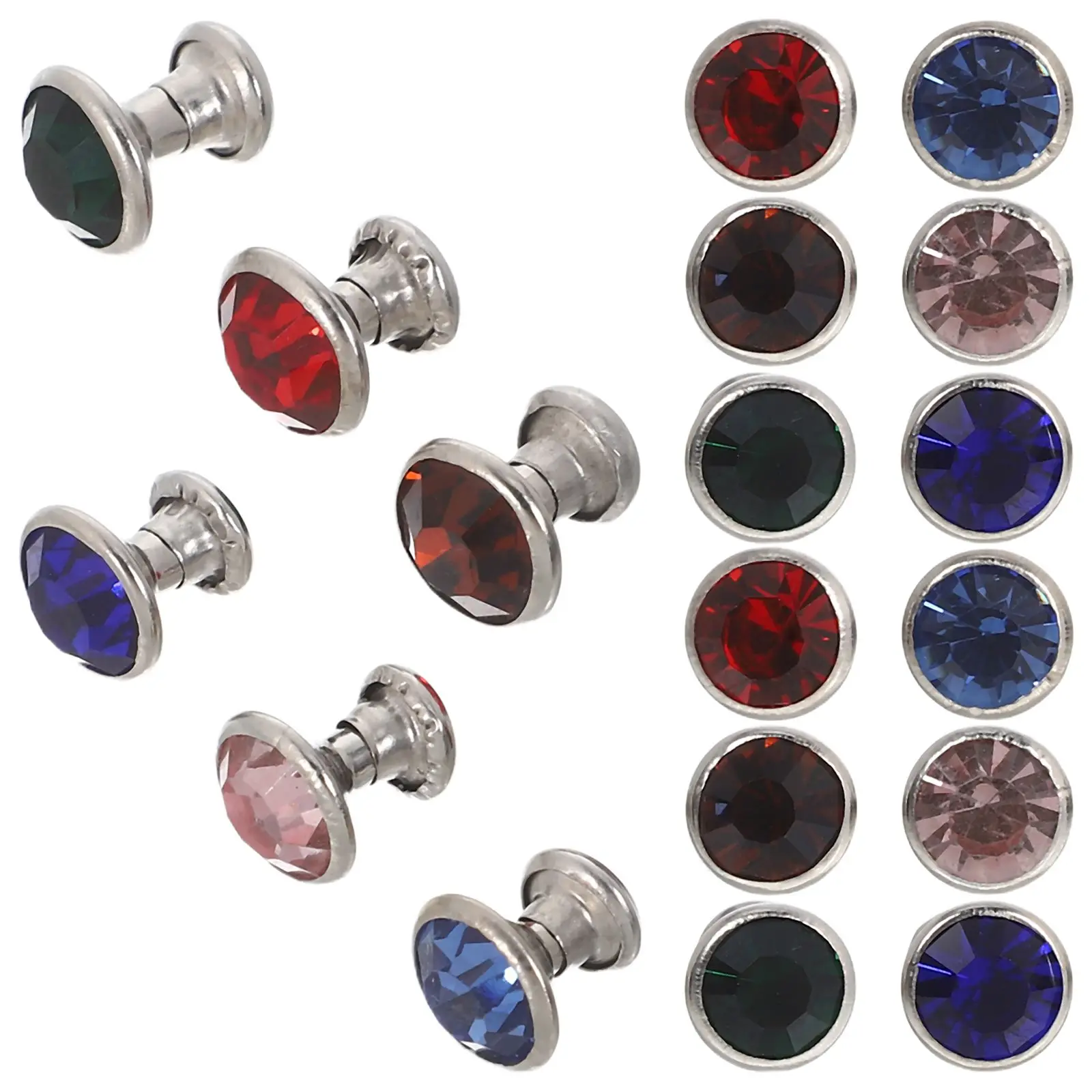 120pcs 8mm Silver Edge Rhinestone Rivets Crystal Decorative Craft DIY Bags Shoes Garments Accessories Water Drill Studs
120pcs 8mm Silver Edge Rhinestone Rivets Crystal Decorative Craft DIY Bags Shoes Garments Accessories Water Drill Studs