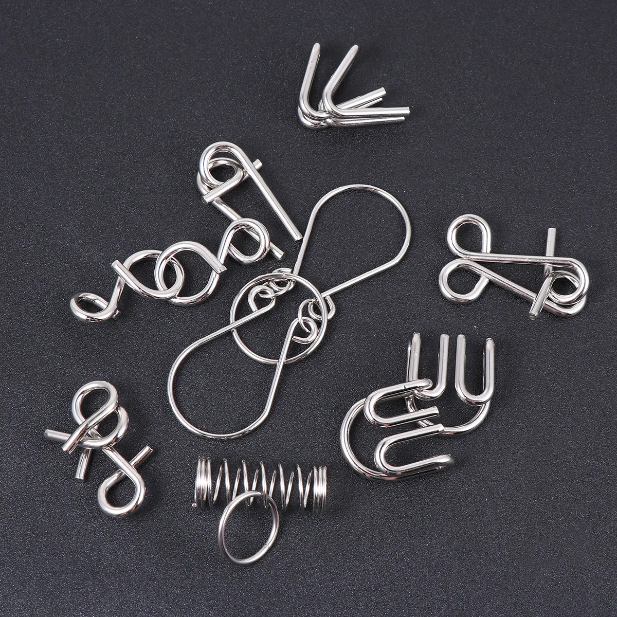 Brain Puzzle Set Metal Ring Puzzle Intelligence Game Challenge Enhancer Fun Gift Unzipping Mind Buckle
Brain Puzzle Set Metal Ring Puzzle Intelligence Game Challenge Enhancer Fun Gift Unzipping Mind Buckle