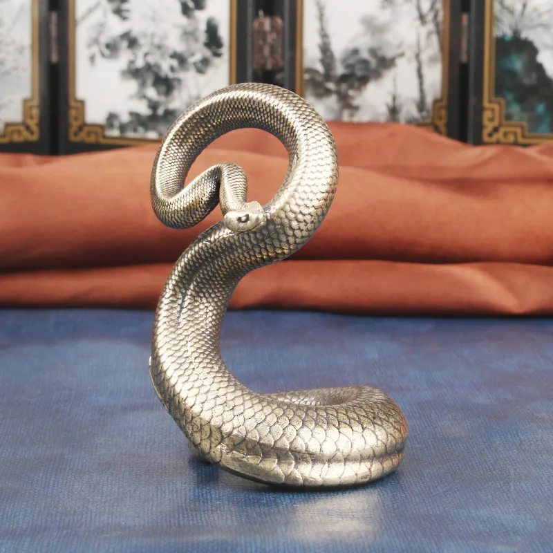Solid Brass Viper Desktop Ornament Year Zodiac Snake Bronze Sculpture Craft Gift Copperware Wholesale
Solid Brass Viper Desktop Ornament Year Zodiac Snake Bronze Sculpture Craft Gift Copperware Wholesale
