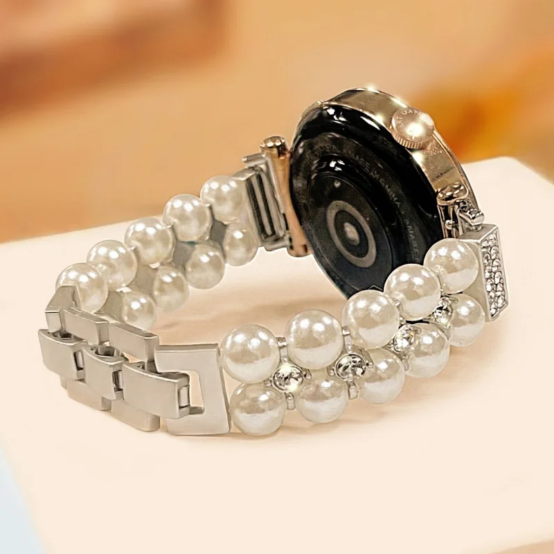 Pearl studded diamond metal strap suitable for HUAWEI Watch Fit3/Fit4 straps and HUAWEI Band 8/9/10NFC handmade straps
Pearl studded diamond metal strap suitable for HUAWEI Watch Fit3/Fit4 straps and HUAWEI Band 8/9/10NFC handmade straps