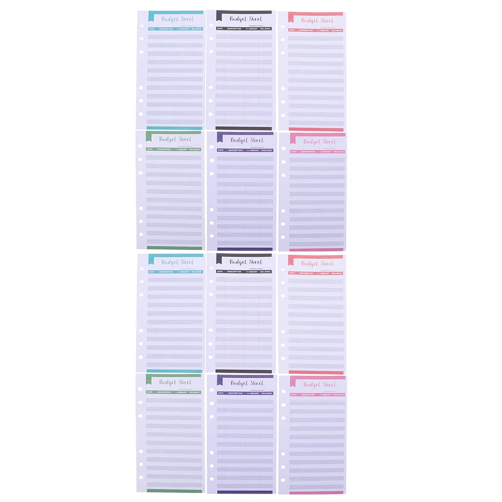 24 Pcs Card Budget Planner Inserts Convenient Papers for Home Travel Finance Tools Simple Design Household Accessories
24 Pcs Card Budget Planner Inserts Convenient Papers for Home Travel Finance Tools Simple Design Household Accessories