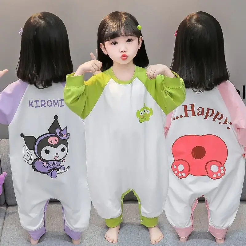 Sweet Kuromi Anime Kawaii Sanrio Ins Children One Piece Pajamas Spring Autumn Cute Cotton Long Sleeve Sleeping Shirt Pants Toys
Sweet Kuromi Anime Kawaii Sanrio Ins Children One Piece Pajamas Spring Autumn Cute Cotton Long Sleeve Sleeping Shirt Pants Toys