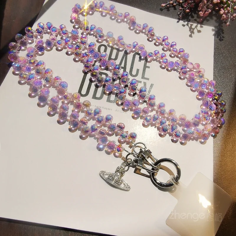 Drop Crystal Oblique Phone Lanyard Chain Chain Long Clip Phone Case Phone Charm Fashion Small Fresh Flash Pendant
Drop Crystal Oblique Phone Lanyard Chain Chain Long Clip Phone Case Phone Charm Fashion Small Fresh Flash Pendant
