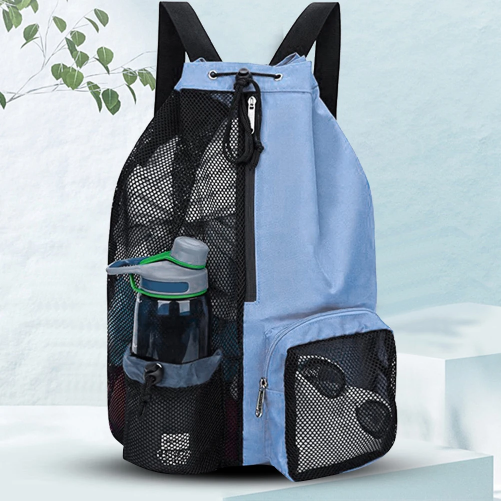 Mesh Drawstring Backpack Mesh Swim Bag Lightweight Swimming Sports Bag Adjustable Strap for Beach Holidays
Mesh Drawstring Backpack Mesh Swim Bag Lightweight Swimming Sports Bag Adjustable Strap for Beach Holidays