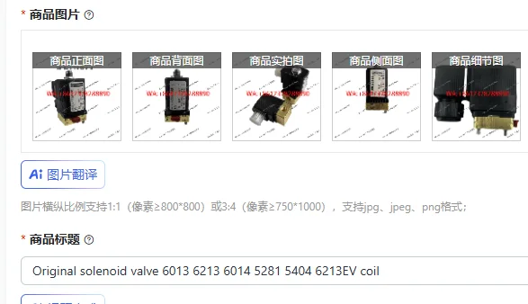 Original solenoid valve 6013 6213 6014 5281 5404 6213EV coil
Original solenoid valve 6013 6213 6014 5281 5404 6213EV coil