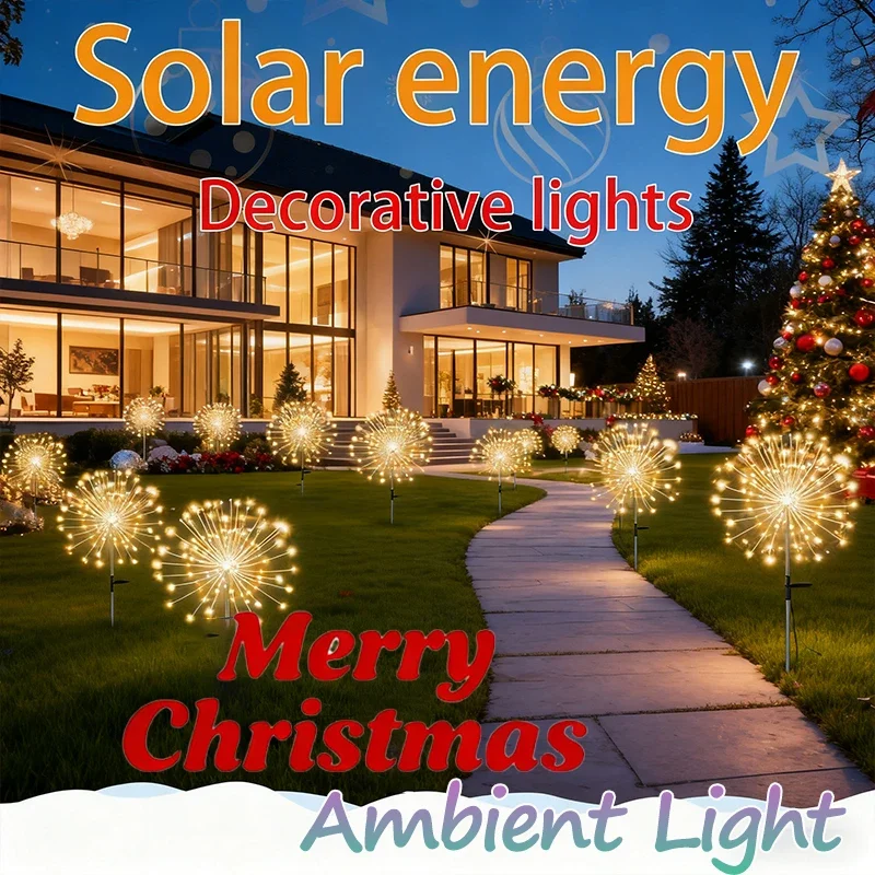 Рождественские украшения, светлячки на солнечной энергии в подарок, уличная светодиодная лампа для газона со звездами для садовой дорожки, атмосферное освещение
Рождественские украшения, светлячки на солнечной энергии в подарок, уличная светодиодная лампа для газона со звездами для садовой дорожки, атмосферное освещение
