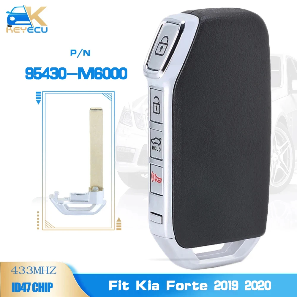 KEYECU P/N: 95430-M6000 , FCC ID: CQOTD00660 умный дистанционный ключ с 4 кнопками 433 МГц ID47 Fob для Kia Forte 2019 2020
KEYECU P/N: 95430-M6000 , FCC ID: CQOTD00660 умный дистанционный ключ с 4 кнопками 433 МГц ID47 Fob для Kia Forte 2019 2020