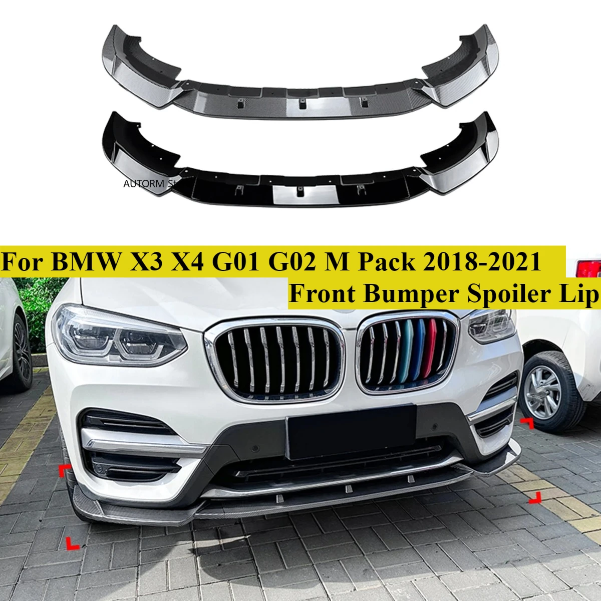 Gloss Black Front Bumper Spoiler Lip For BMW X3 G01 X4 G02 06 M-Pack 2018-2021 Front Lower Splitter Blade
Gloss Black Front Bumper Spoiler Lip For BMW X3 G01 X4 G02 06 M-Pack 2018-2021 Front Lower Splitter Blade