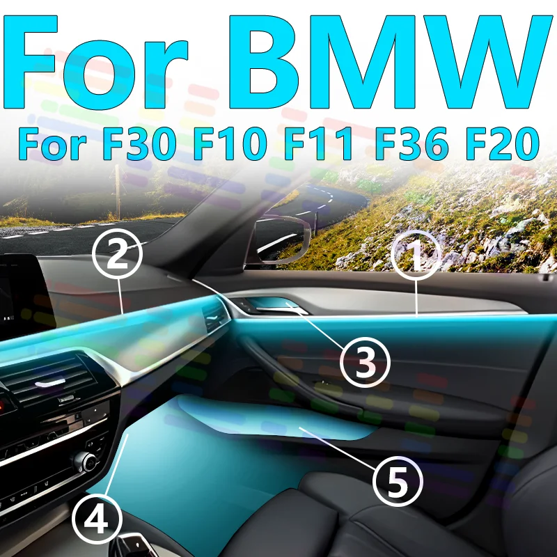 Для BMW F30 F10 F11 F36 F20 Многосценный акриловый светодиодный комплект, предустановки приложения (релакс/вечеринка/чтение), плавное затемнение для универсального настроения
Для BMW F30 F10 F11 F36 F20 Многосценный акриловый светодиодный комплект, предустановки приложения (релакс/вечеринка/чтение), плавное затемнение для универсального настроения
