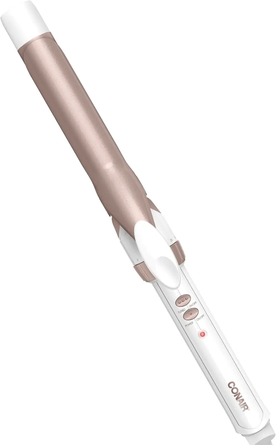 1-Inch Ceramic Curling Iron for Classic Curls, 30 Heat Settings, Dual Voltage, Auto Off, White/Rose Gold
1-Inch Ceramic Curling Iron for Classic Curls, 30 Heat Settings, Dual Voltage, Auto Off, White/Rose Gold