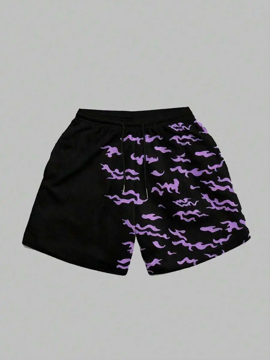 Mens Bold Purple Abstract Print Athletic Shorts For Casual Everyday Wear
Mens Bold Purple Abstract Print Athletic Shorts For Casual Everyday Wear