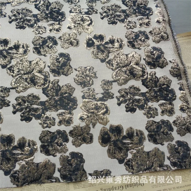 Brocade flower gold thread embossed fabric dress and pillow
Brocade flower gold thread embossed fabric dress and pillow