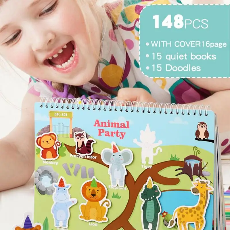 Quiet Sticker Book Cute Educational Children Sticker Book Calendar Shape Boys Girls Early Learning Game Home School Entertaining
Quiet Sticker Book Cute Educational Children Sticker Book Calendar Shape Boys Girls Early Learning Game Home School Entertaining
