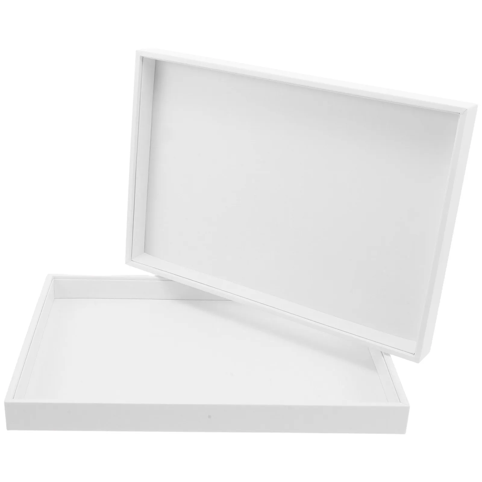 Набор из 2-х подставок для украшений - стильные штабелируемые лотки для хранения украшений для туалетного столика или витрины магазина
Набор из 2-х подставок для украшений - стильные штабелируемые лотки для хранения украшений для туалетного столика или витрины магазина