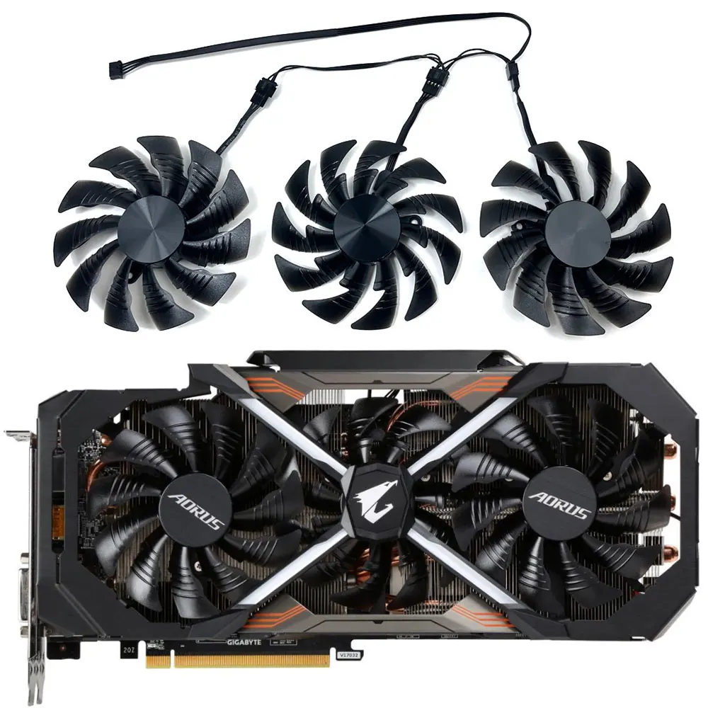NEW T129215BU AORUS GTX 1080 Ti GPU Fan,For GIGABYTE AORUS GeForce GTX 1080Ti、GTX 1080、1070、GV-N108TAORUS Video card cooling fan
NEW T129215BU AORUS GTX 1080 Ti GPU Fan,For GIGABYTE AORUS GeForce GTX 1080Ti、GTX 1080、1070、GV-N108TAORUS Video card cooling fan