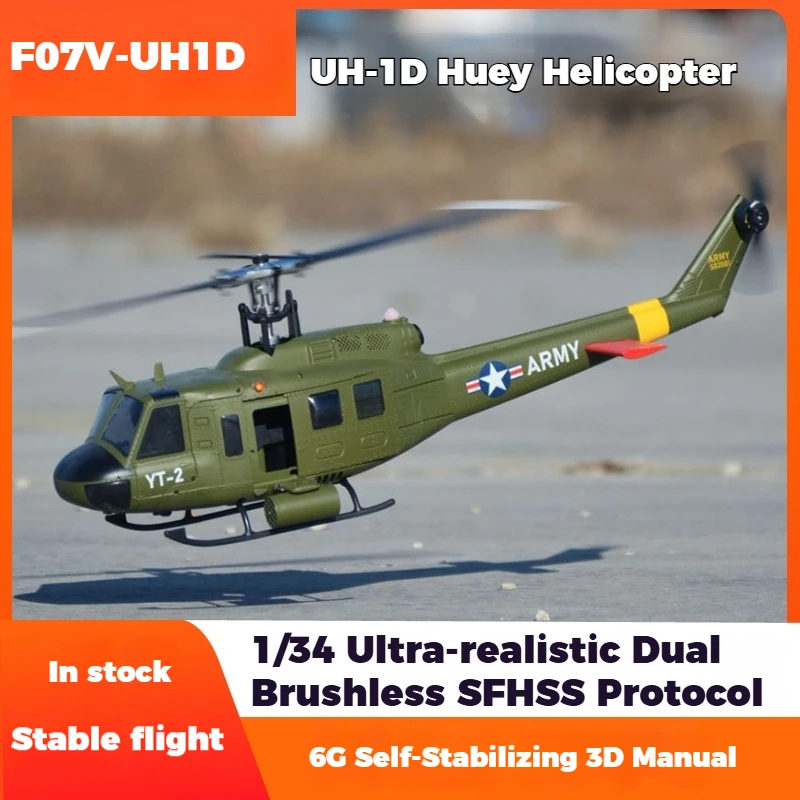 Yuxiang Rc Helicopter F07V UH1D Huey 6 Channel 3D Stunt Futaba S Fhss Flapless Armed High Simulation For Adult Outdoor Hobby
Yuxiang Rc Helicopter F07V UH1D Huey 6 Channel 3D Stunt Futaba S Fhss Flapless Armed High Simulation For Adult Outdoor Hobby