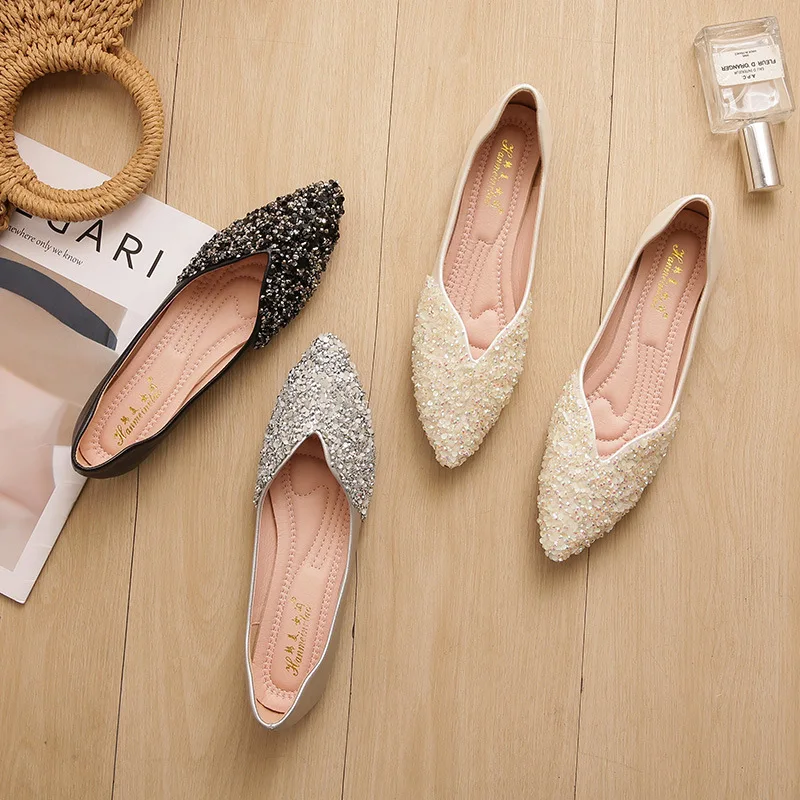 Pointed Toe Women's Summer 2025 New Rhinestone Flat Bottom Autumn Loafers Elegant Large Size Boat Shoes
Pointed Toe Women's Summer 2025 New Rhinestone Flat Bottom Autumn Loafers Elegant Large Size Boat Shoes