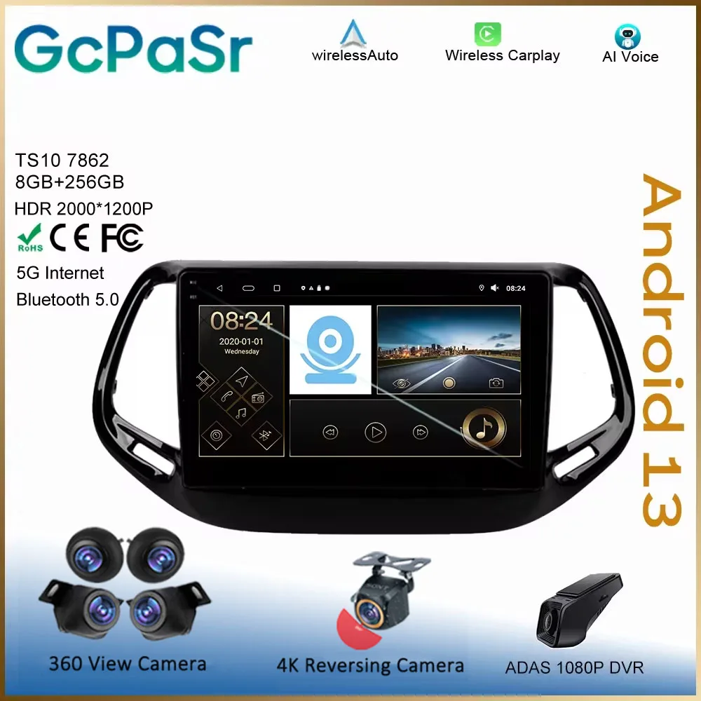 Android для Jeep Compass 2 MP 2016 - 2018 Навигация Авто Стерео Мультимедиа 7862 No 2din головное устройство радио высокая производительность 5G TV
Android для Jeep Compass 2 MP 2016 - 2018 Навигация Авто Стерео Мультимедиа 7862 No 2din головное устройство радио высокая производительность 5G TV