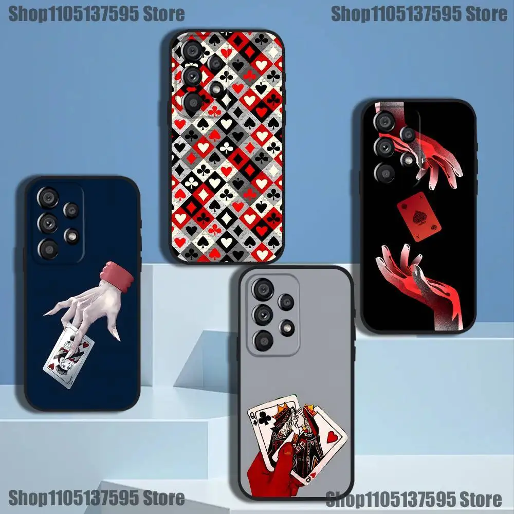 Ace of Spades Poker Phone Case For Samsung Galaxy A73,31,32,72,41,53,52,71,22,5G,Note,J7,8,9 Soft Black Cover 
Ace of Spades Poker Phone Case For Samsung Galaxy A73,31,32,72,41,53,52,71,22,5G,Note,J7,8,9 Soft Black Cover