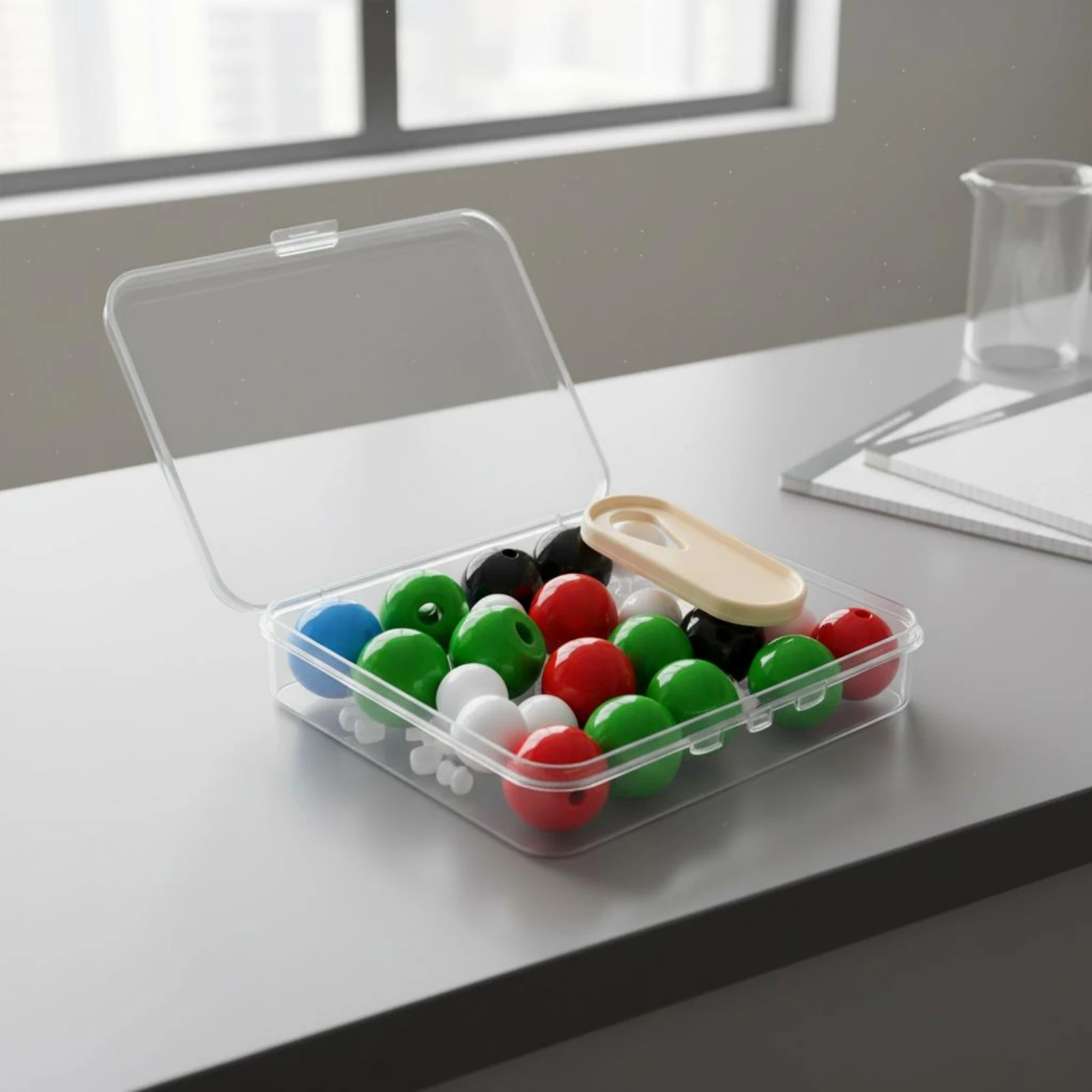 Atomic Structure Model Kit Fitted Lid Ball-and-Stick Model Kit Atom and Link Set Snapinterlocking School Supply for Classroom
Atomic Structure Model Kit Fitted Lid Ball-and-Stick Model Kit Atom and Link Set Snapinterlocking School Supply for Classroom