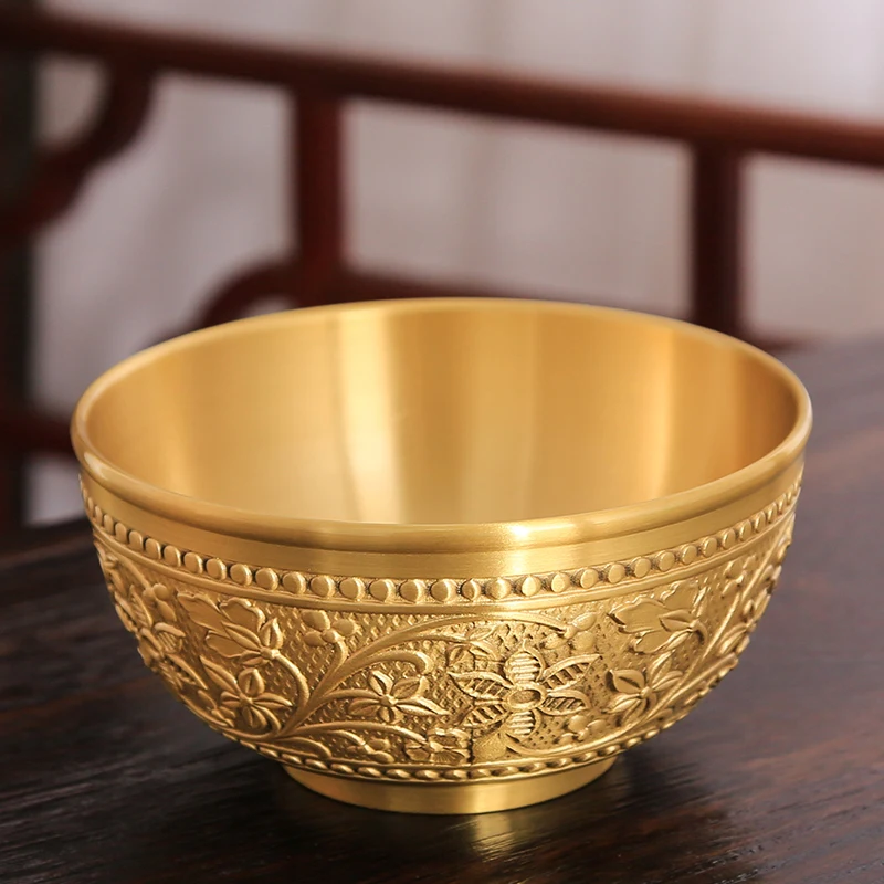 Korean small copper bowl pure copper rice bowl household brass tableware chopsticks spoon set wedding gift high value
Korean small copper bowl pure copper rice bowl household brass tableware chopsticks spoon set wedding gift high value