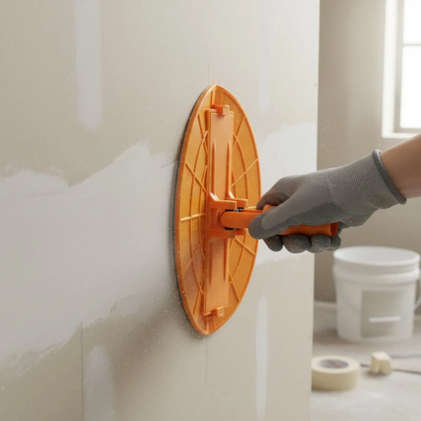 Semi-Circle Putty Sander Integrated Base Inside Corner Sanding Tool Extendable Pole Sander Foldable for Construction Workers
Semi-Circle Putty Sander Integrated Base Inside Corner Sanding Tool Extendable Pole Sander Foldable for Construction Workers