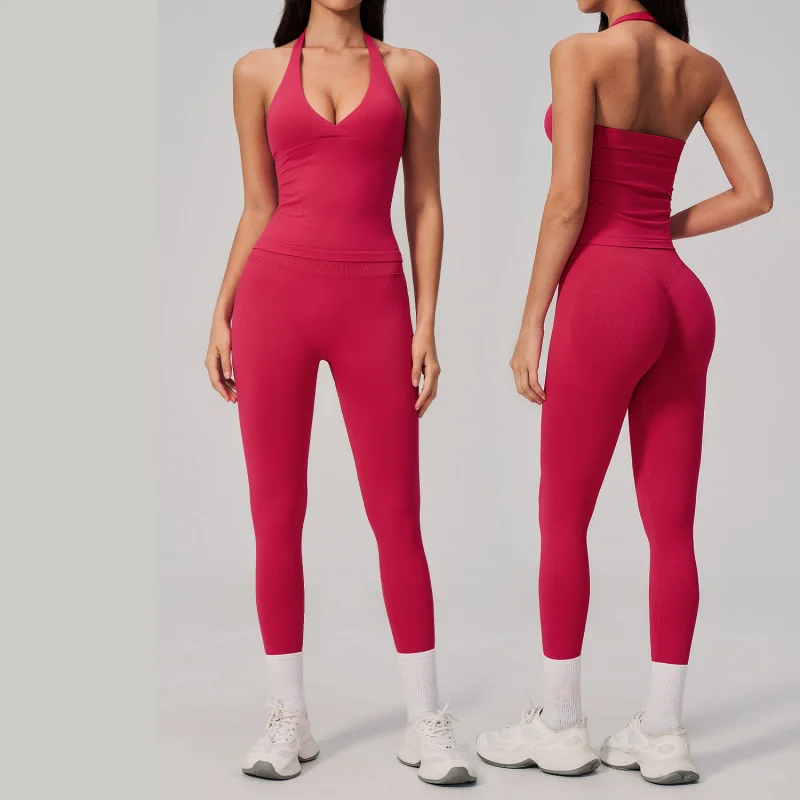 2026 New Summer Sports Outfit Seamless Peach Butt High Elasticity Beauty Back Sports Yoga Fitness Set Workout Clothes For Women
2026 New Summer Sports Outfit Seamless Peach Butt High Elasticity Beauty Back Sports Yoga Fitness Set Workout Clothes For Women