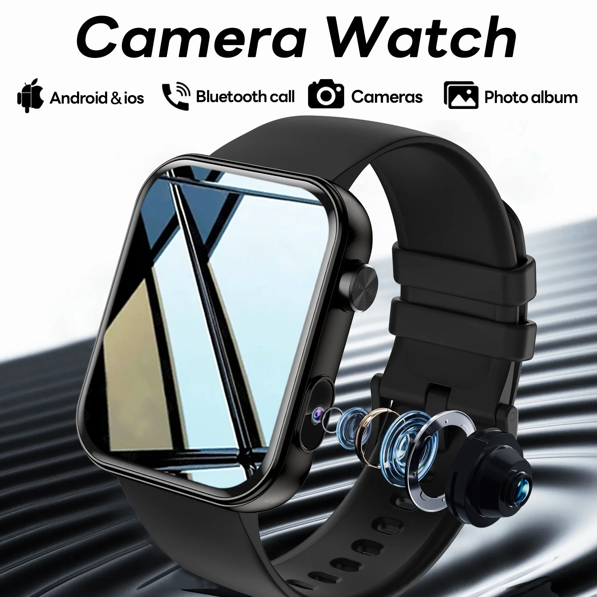 For HUAWEI New 1.91inch Camera Smart Watch Heart Rate Fitness Sports Bracelet Music Player TWS Headphon BT Call Smartwatch Men
For HUAWEI New 1.91inch Camera Smart Watch Heart Rate Fitness Sports Bracelet Music Player TWS Headphon BT Call Smartwatch Men