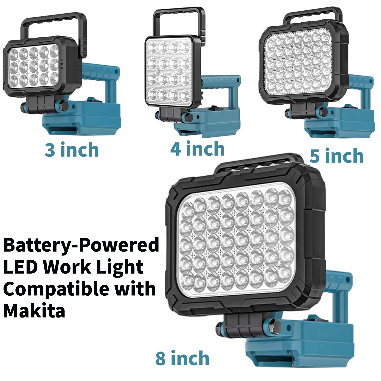 3/4/5/8 inch 45 W LED Work Light for Makita 18 V Battery Cordless Floodlight with Dual USB port(no battery)
3/4/5/8 inch 45 W LED Work Light for Makita 18 V Battery Cordless Floodlight with Dual USB port(no battery)
