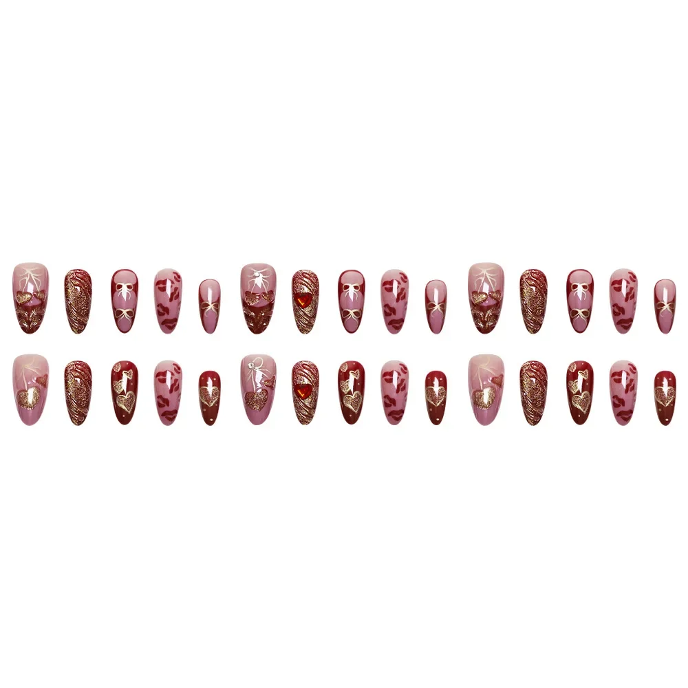 2026 New Minimalist Cat Eye Rhinestone Almond Nail Tips, 3D Epoxy Resin Luxury Nail Stickers, Elegant Wine Red Wearable Nails
2026 New Minimalist Cat Eye Rhinestone Almond Nail Tips, 3D Epoxy Resin Luxury Nail Stickers, Elegant Wine Red Wearable Nails