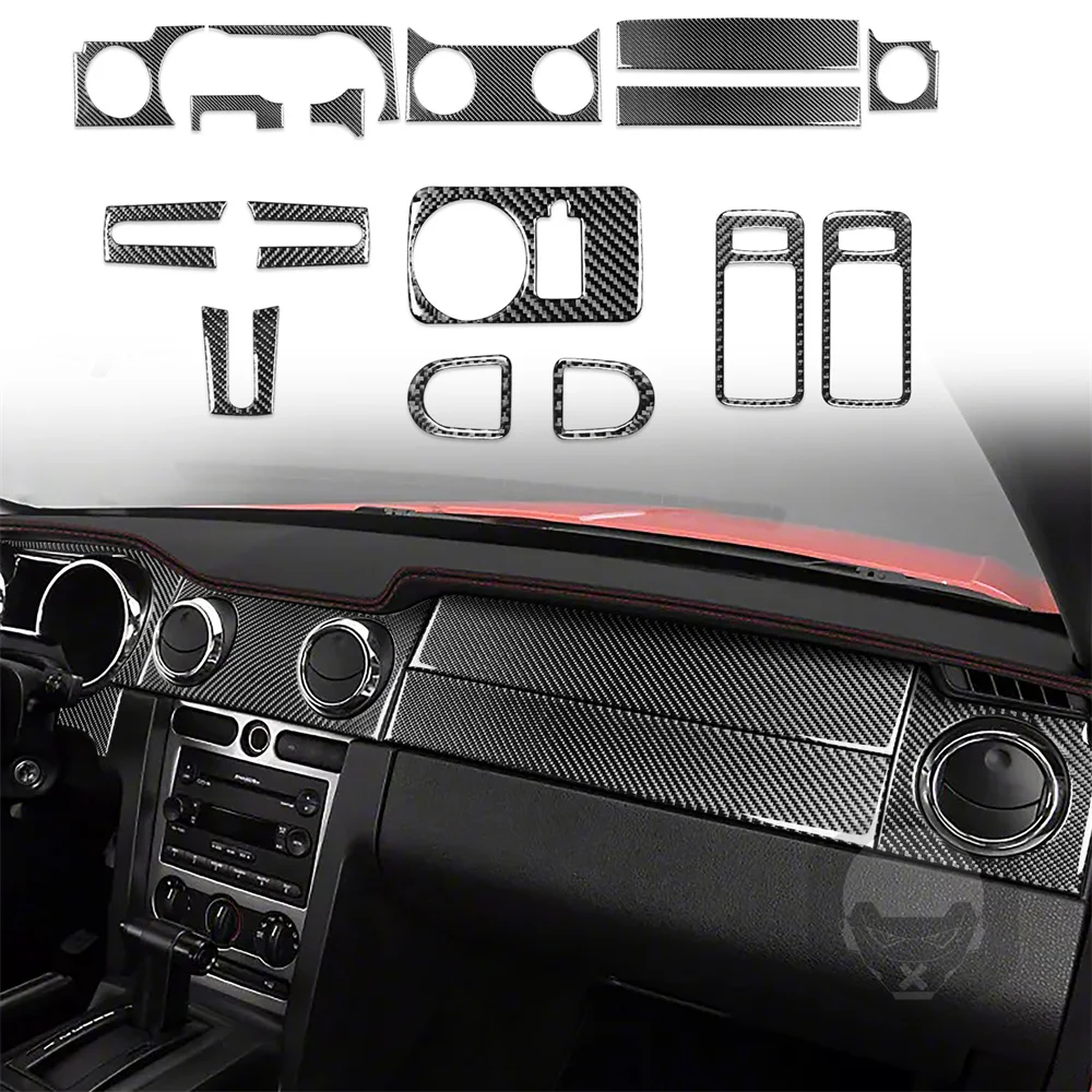 Carbon Fiber Car Stickers for Ford Mustang 2005-2009 Suit Kit Interior Decoration Replacement Parts Para Autos 16PCS
Carbon Fiber Car Stickers for Ford Mustang 2005-2009 Suit Kit Interior Decoration Replacement Parts Para Autos 16PCS